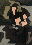 Juan Gris Fiddle and Guitar oil painting reproduction